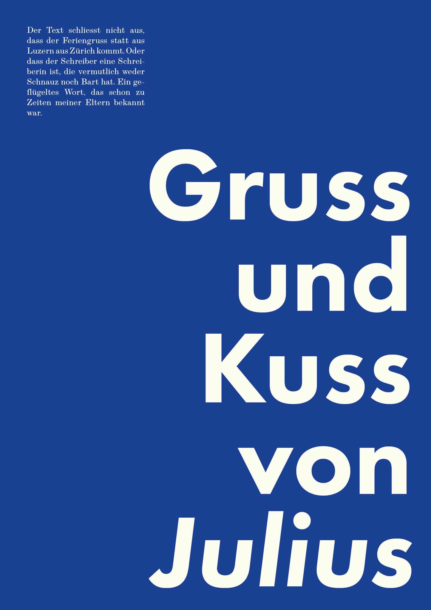 Gruss & Kuss - A2